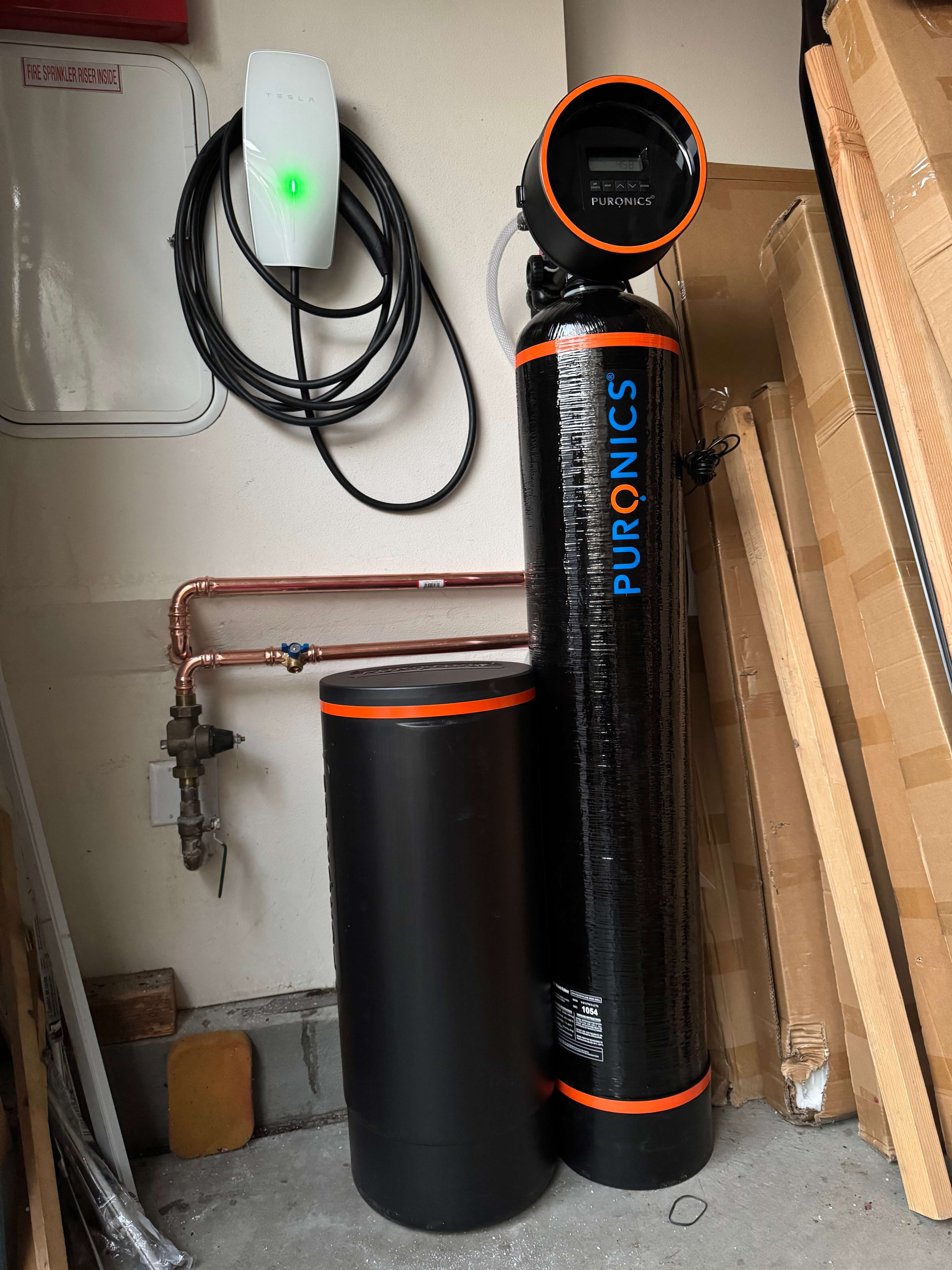 Professional Puronics water system installation 1 in beautiful home