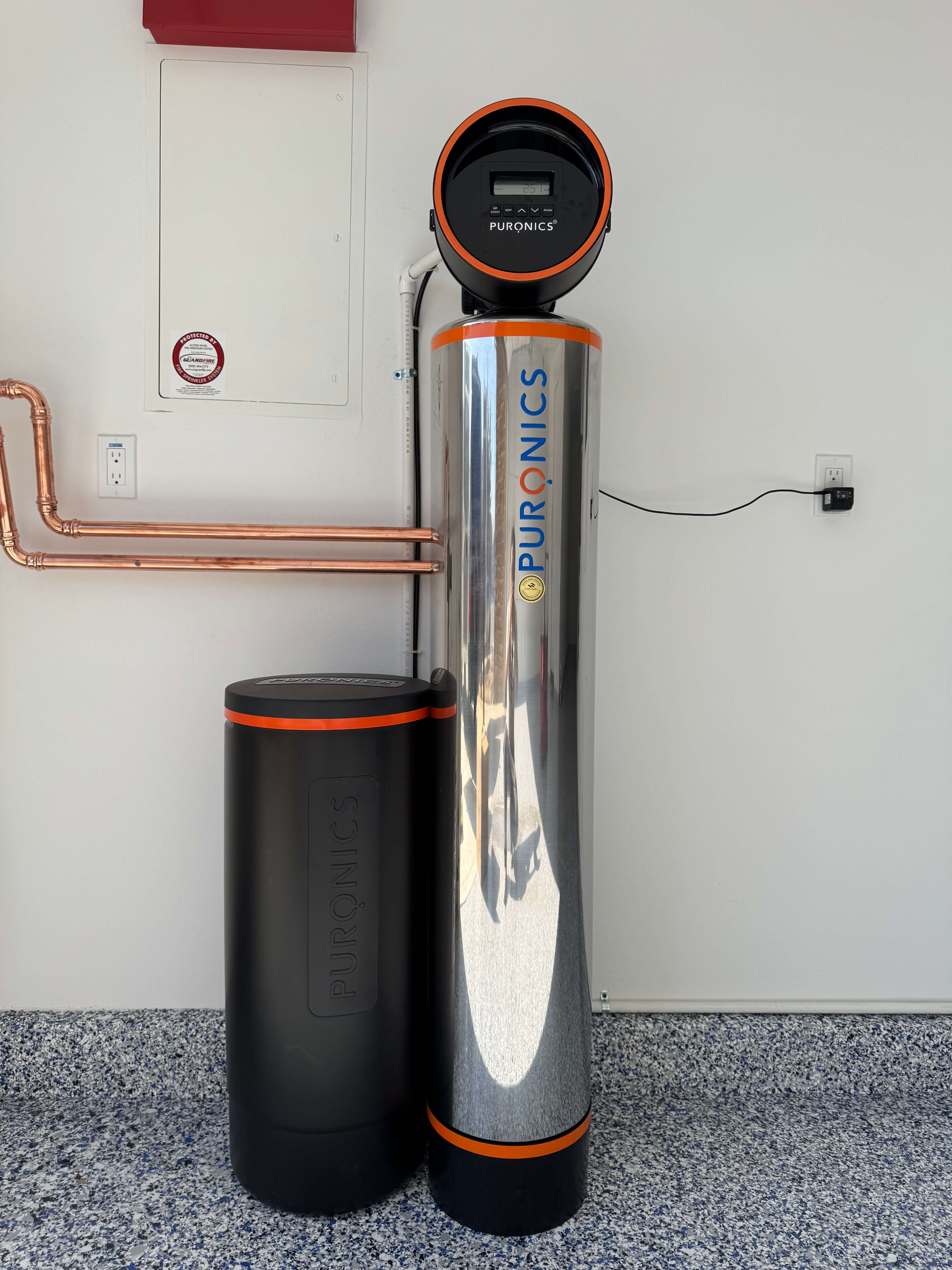 Professional Puronics water system installation 2 in beautiful home