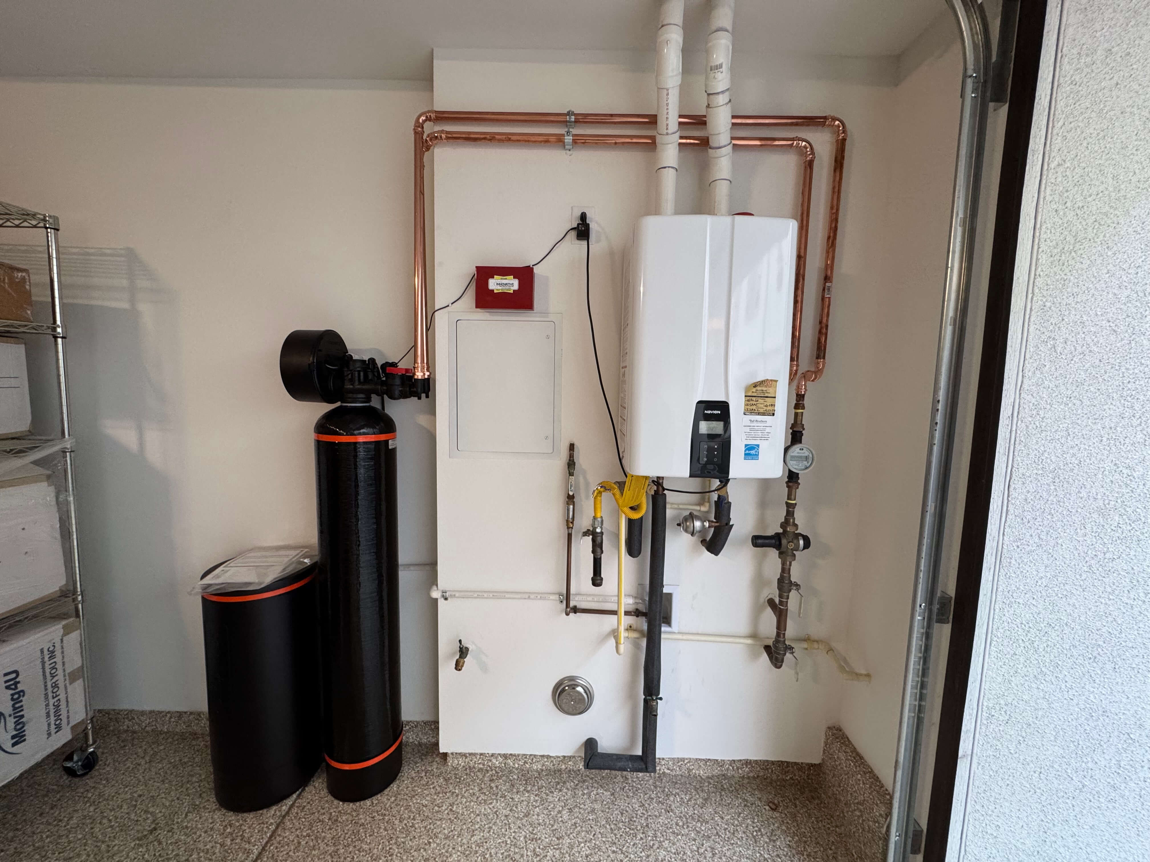Professional Puronics water system installation 4 in beautiful home