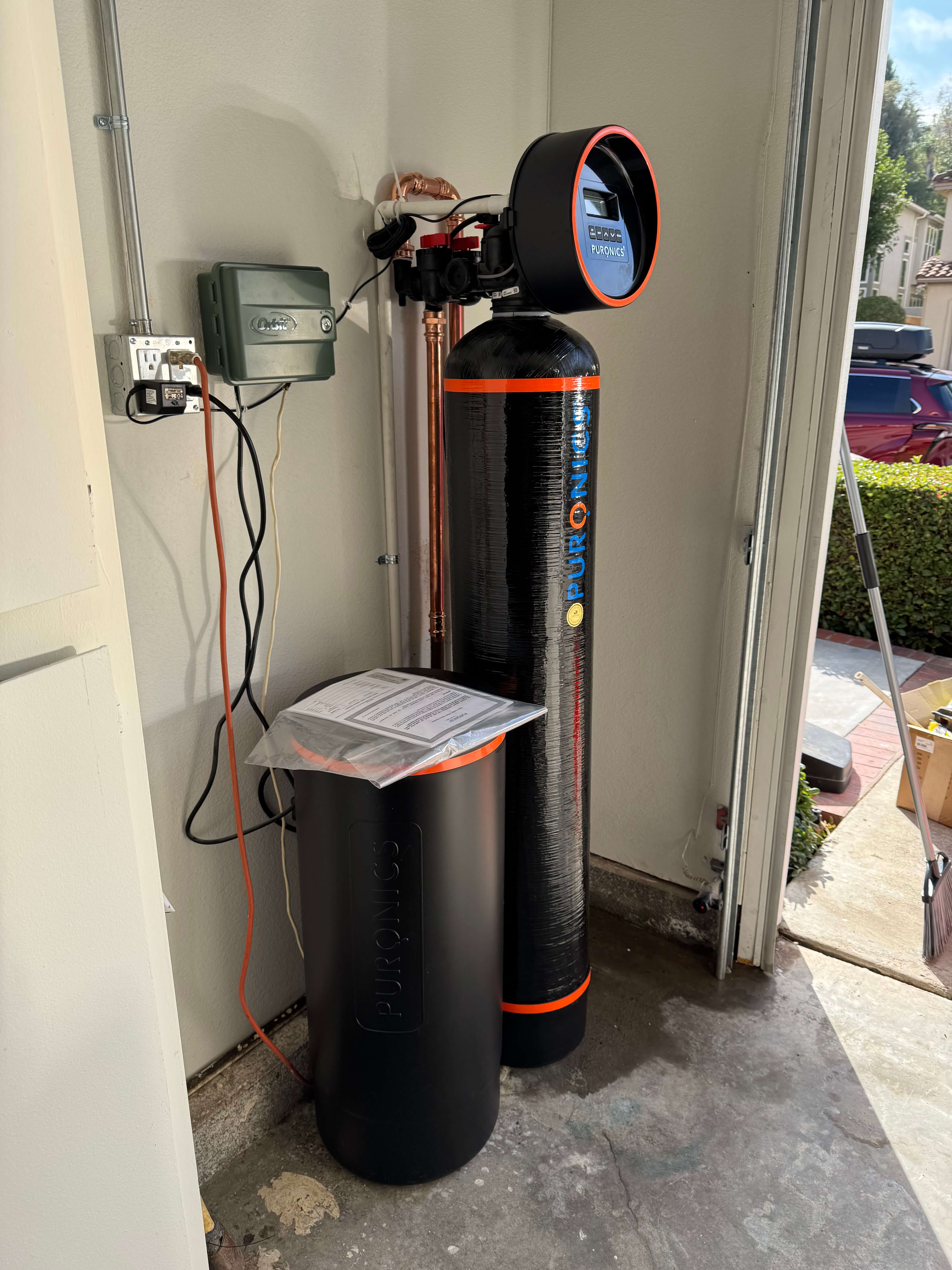 Professional Puronics water system installation 5 in beautiful home