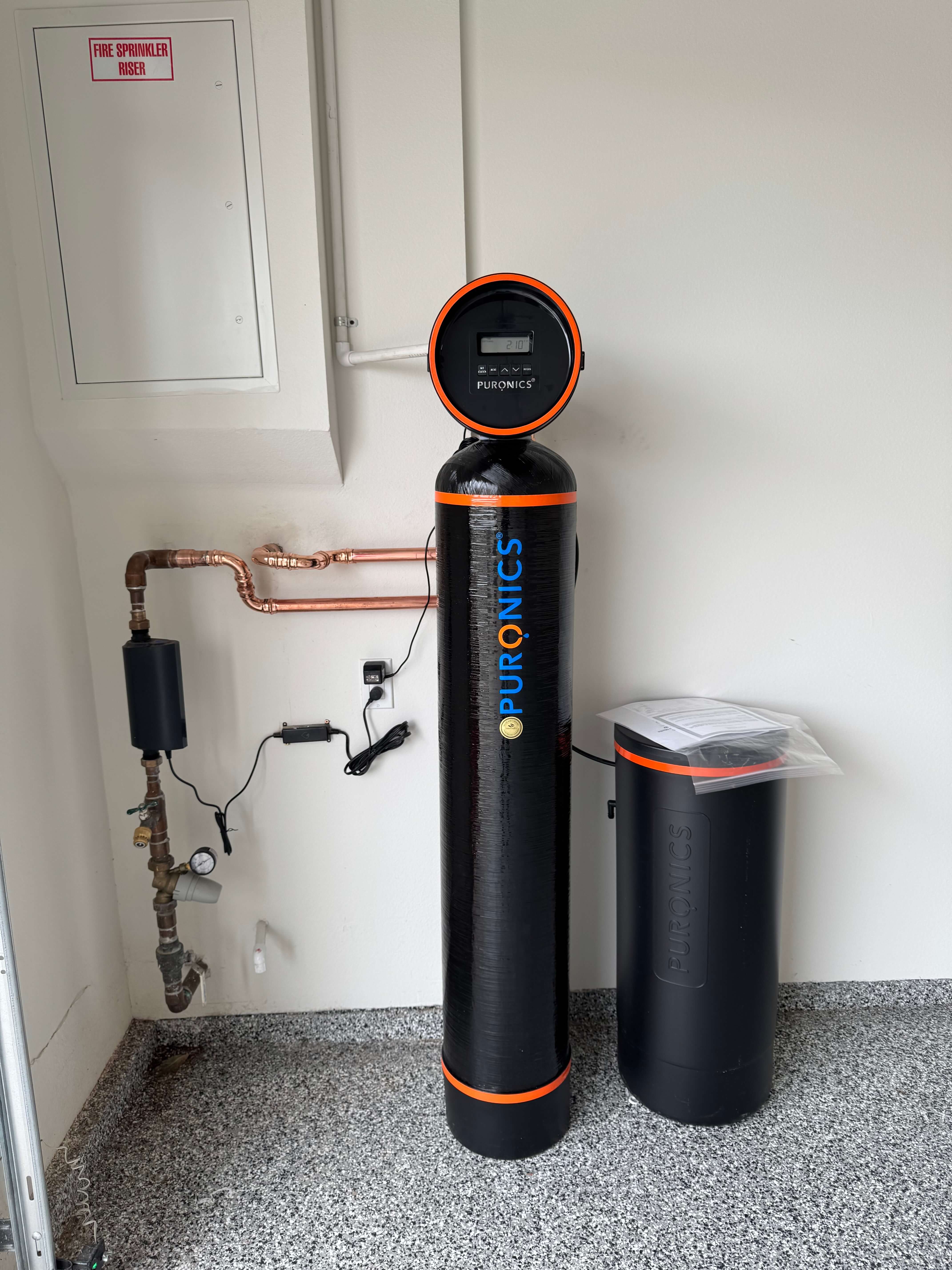 Professional Puronics water system installation 7 in beautiful home