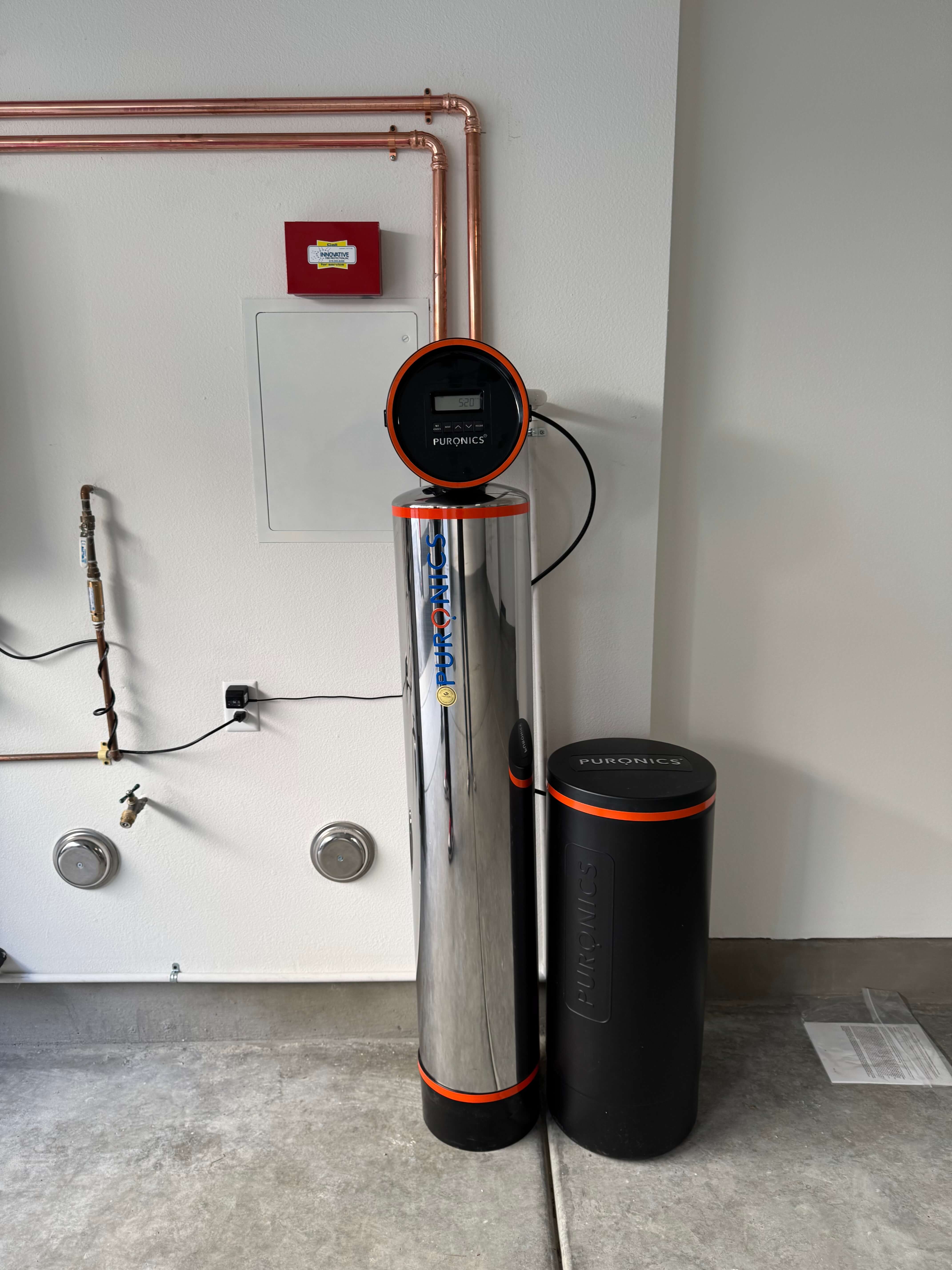 Professional Puronics water system installation 8 in beautiful home